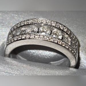 1 Carat TW Diamond (natural)14K White Gold Ring